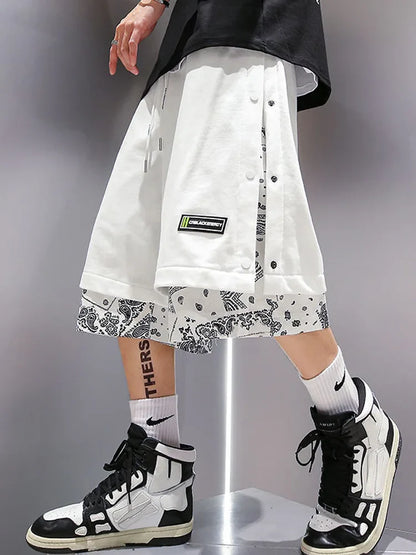 Men Printed Shorts Casual Sports Basketball Shorts Baggy Men Jogging Clothes
