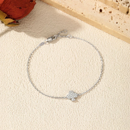D Color Moissanite 925 Sterling Silver Simple Daily Clubs Link Chain Trendy Bracelet For Women Fine Jewelry Gifts