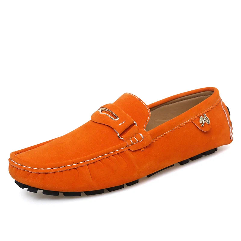 48 Extra Large Size Frosted Couple Style Halloween Gift 2025 Autumn New Beanie Shoes British Style Slip-On Lazy Men's Shoes Driving Lightweight Non-Slip Casual Leather Shoes