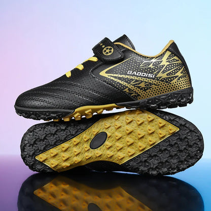 New Children Soccer Boots Sports Society Field Boy Football Shoes Futsal Fast Indoor Sneaker Original Ankle Cleats Football Boot