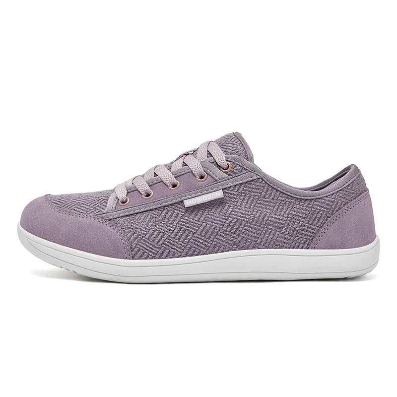 Unisex Barefoot Shoes Wide Toe Minimalist Zero Drop Walking Sneakers Lace-Up Outdoor Lightweight Casual Shoes