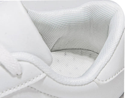 Business Casual Men's Shoes Soft Women Shoes Comfortable Casual PU Leather Shoes for Men Autumn Solid White Men Sneakers
