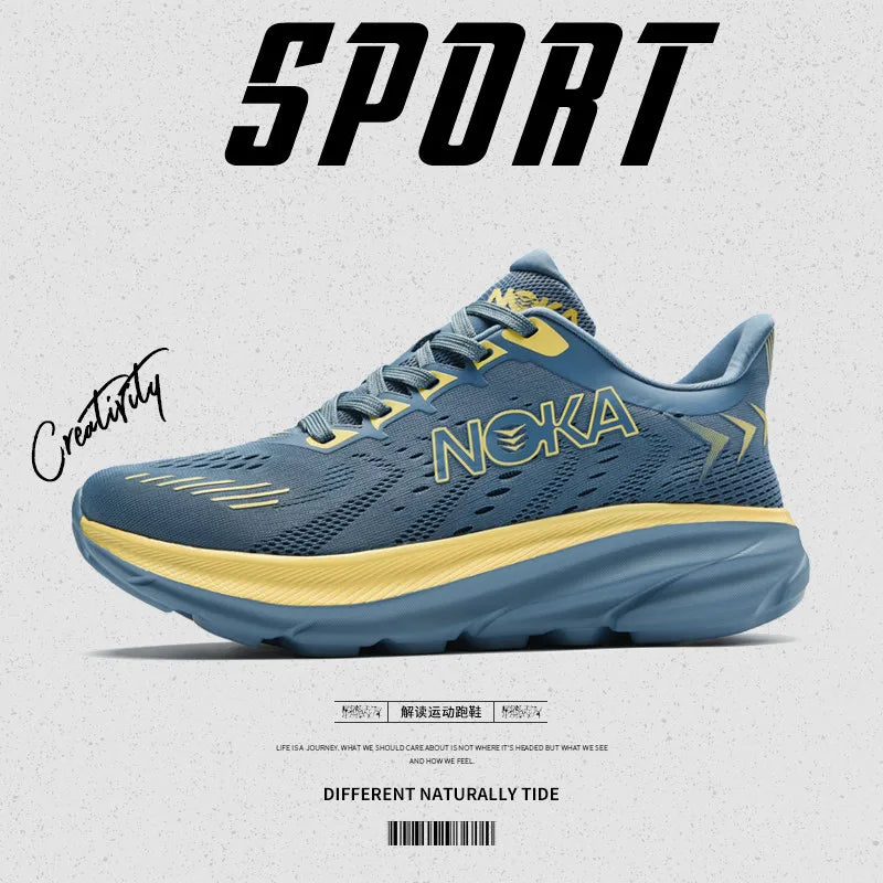 New men's casual sports shoes with shock absorption, breathable running shoes, anti slip and wear-resistant outdoor hiking shoes