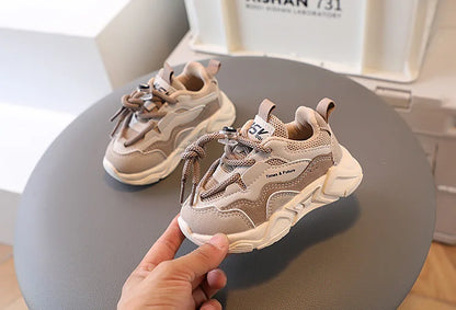 Children's Sneakers Spring Autumn Mesh Breathable School Running Sports Shoes for Boy Girl Causal Fashion Kids Basketball Shoes
