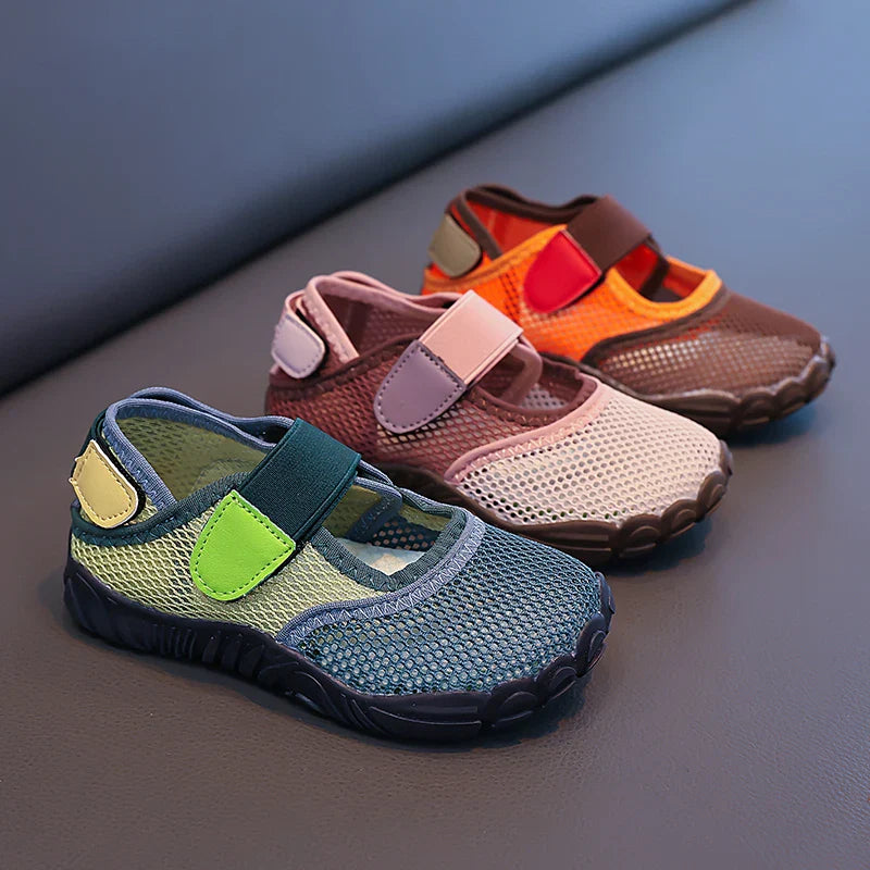Summer Toddler Kids Boys Girls Shoes Breathable Mesh Non-Slip Soft Sole Lightweight for Beach Swimming Outdoor Daily