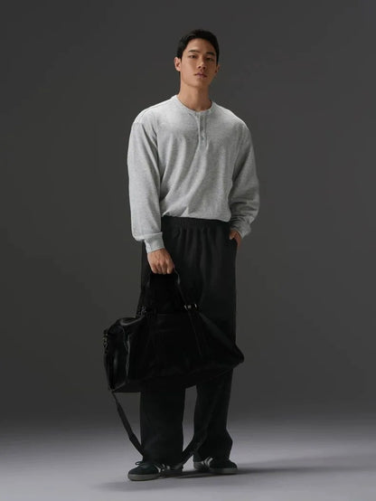 Hot sell Men's Solid Color Blend Sports Pants Elastic Waist Casual Loose Jogging Trousers for Daily Wear And Running