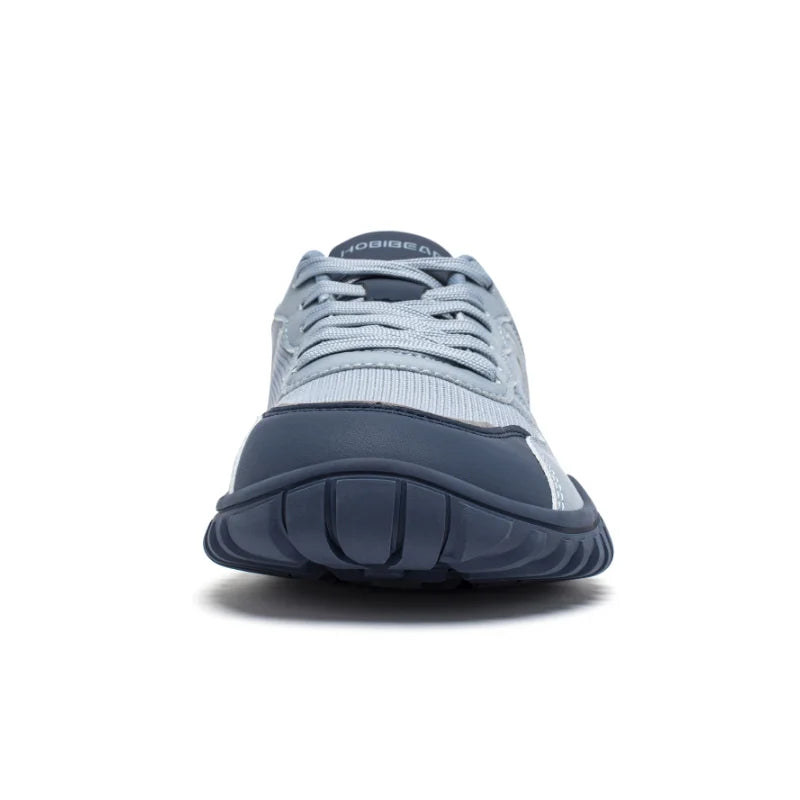 Unisex Wide Toe Sneakers Comfortable Walking Shoes Lace Up Outdoor Travel Breathable Sneakers
