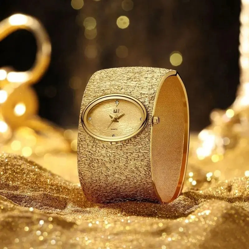 Women's Bracelet Watch reloj mujer Gold Luxury Bark Pattern Simple watch for women relojes para damas
