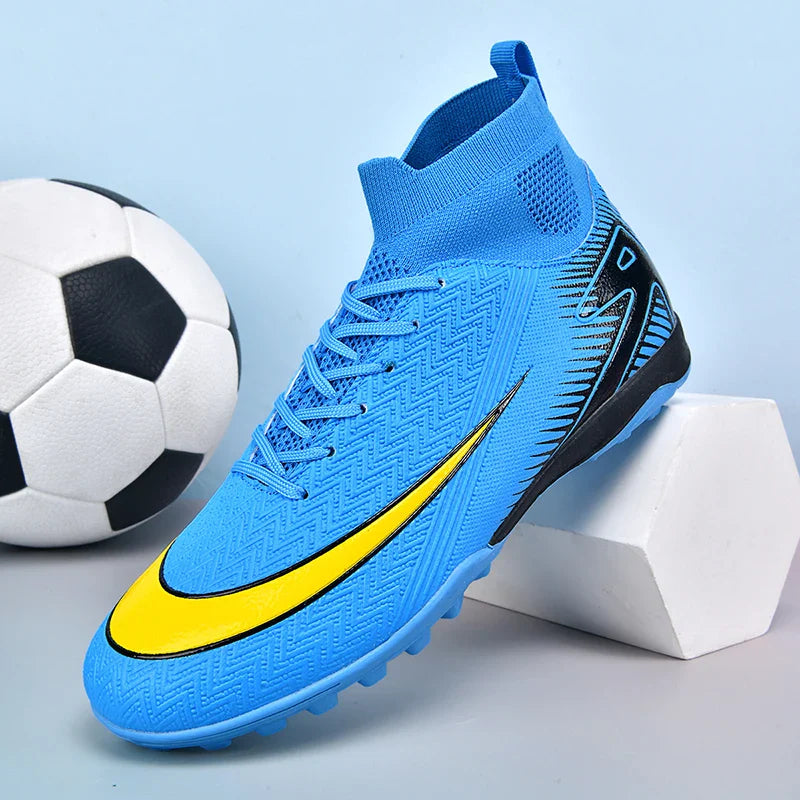 New Men Football Boots Kids Ankle Cleats Grass Soccer Shoes Futsal Indoor Sport Match Training TF/FG Hot-selling High-quality