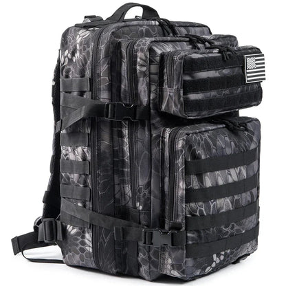 45L Tactical Backpack Large Capacity Outdoor Rucksack 3 Day Fitness Hiking Bag Hiking Camping Gear Backpacks