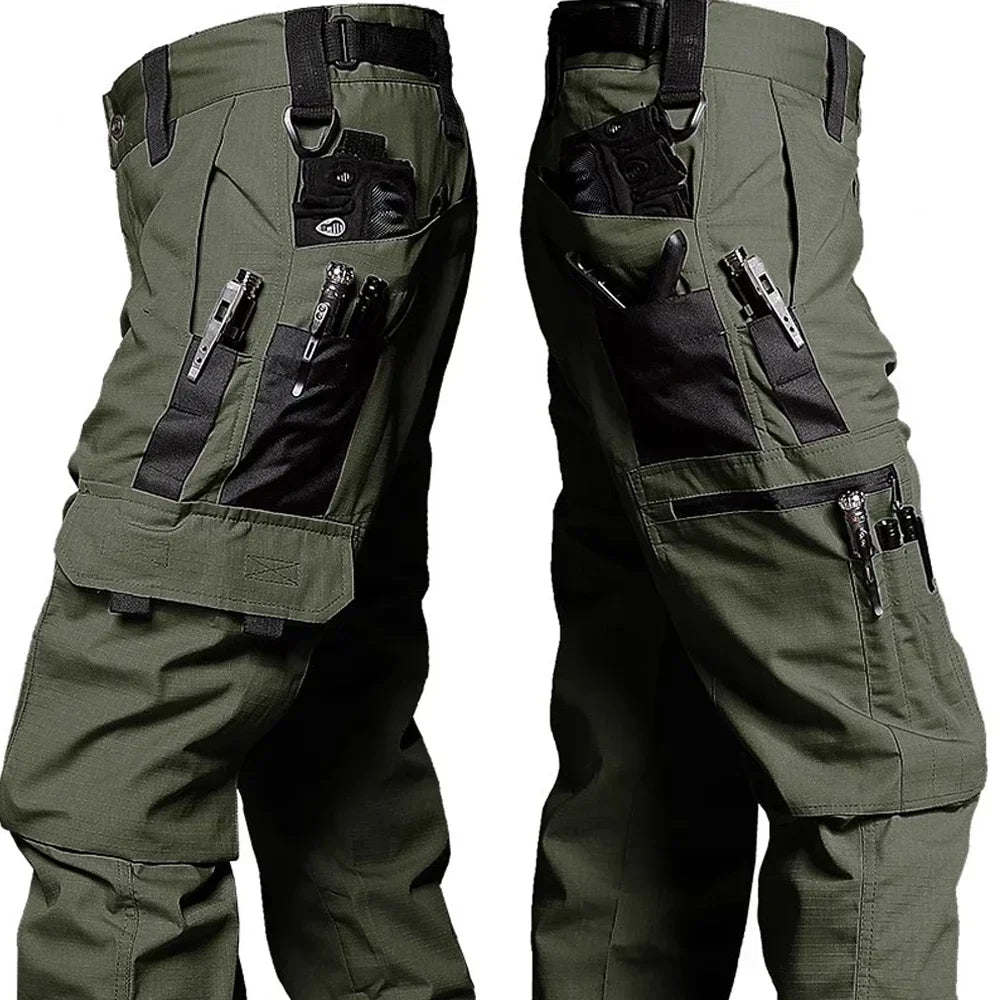 Tactical Pants Men Waterproof Combat Trousers Outdoor Hiking Hunting Clothes Multi-pocket Workwear Wear-resistant Cargo Pants