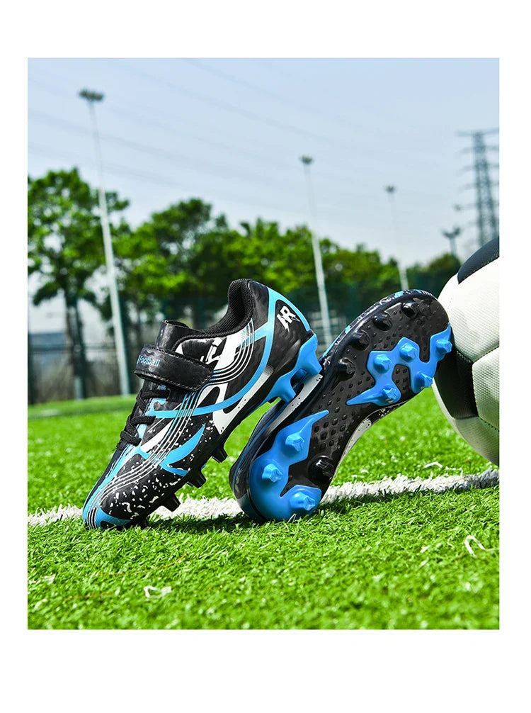 Soccer Shoes with Rubber Soles for Kids, Multicolor FG & TF Training Styles