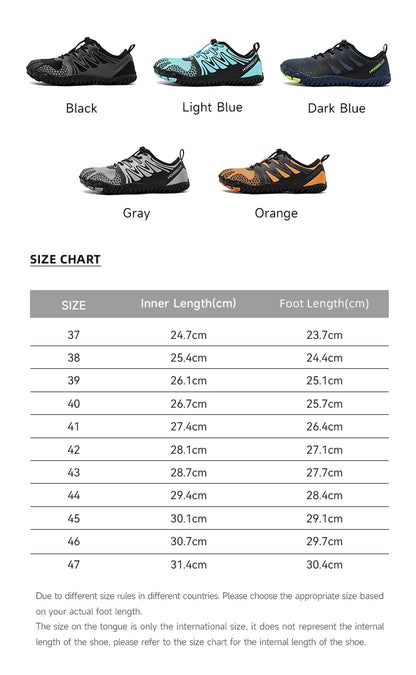 Wide Toe Barefoot Shoes for Unisex Artificial Leather Outdoor Walking Sneakers Zero Drop Minimalist Elastic Band Shoes