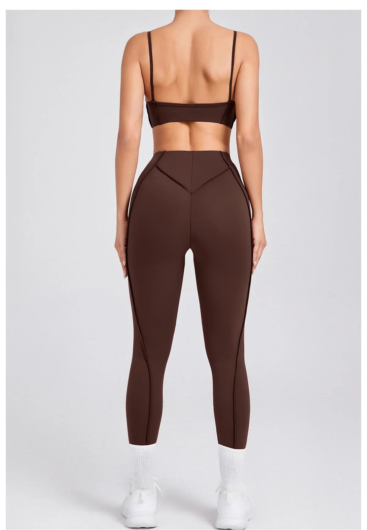 Yoga Sports Fitness Sets High Waist Hip-lifting Trousers Open Back Bra Suit Casual Running Workout Gym Leggings Sexy Sets Women