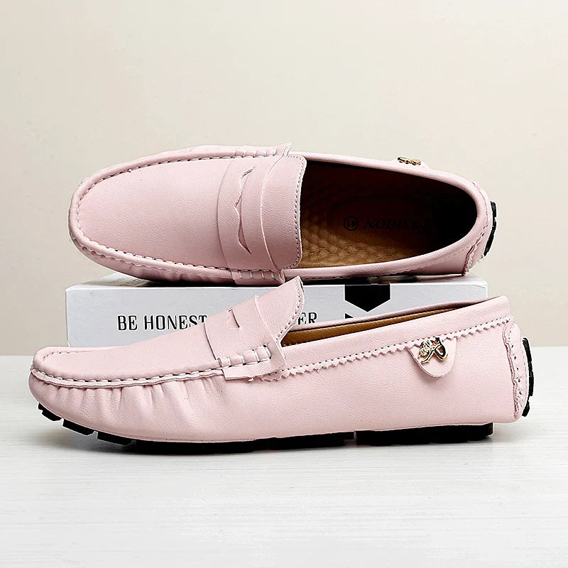 2025 New Handmade Beanie Shoes Men's Soft Sole Lazy Korean Style Trbottomy Easiest for Match Casual Slip-On Driving
