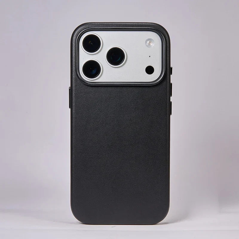 Soft Genuine Leather Case for iPhone 17 Pro Max Quality Business Case for iPhone 17 Pro Magnetic Charging Phone Back Cover