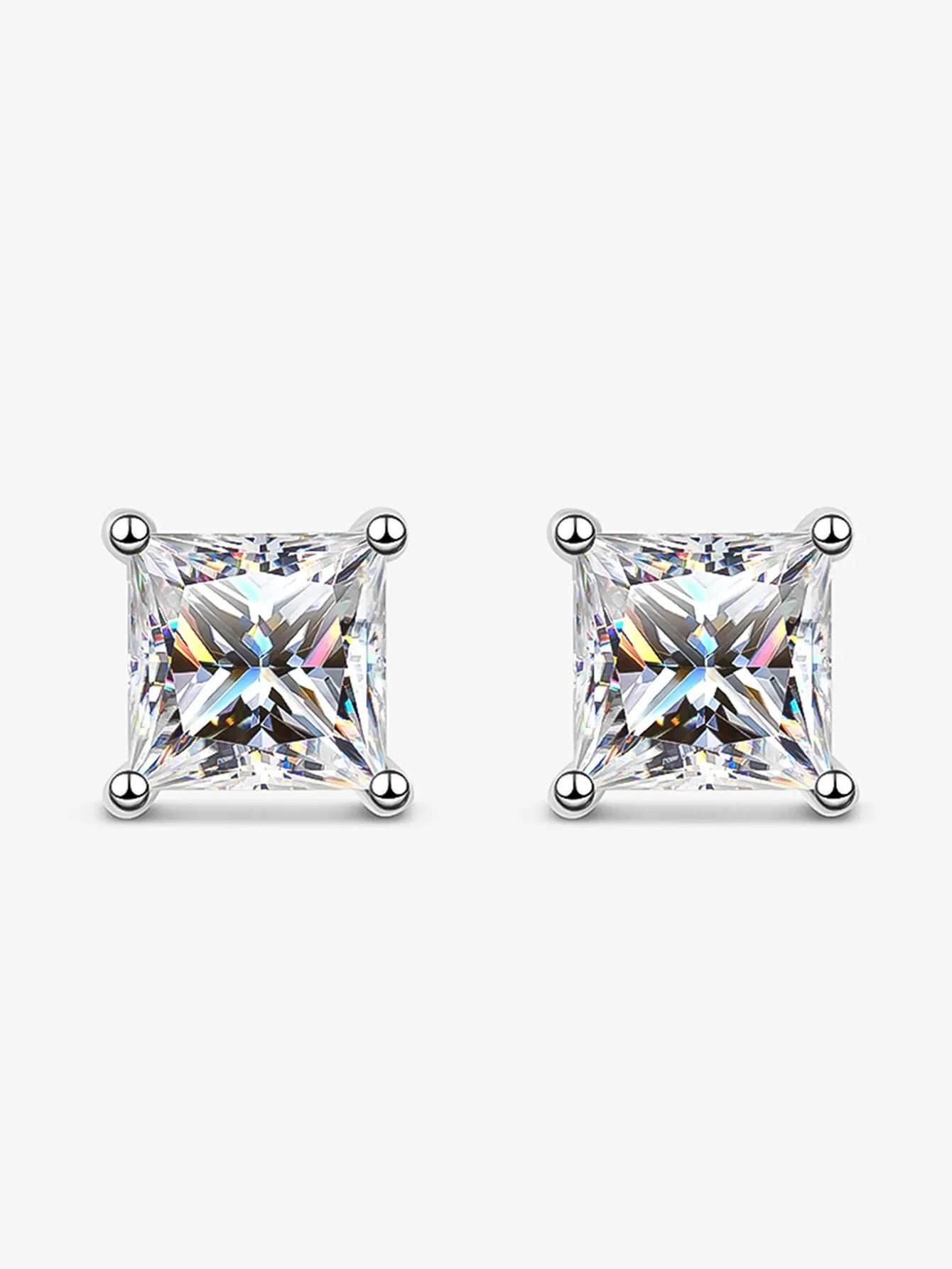 Real 1 Carat D Color Moissanite Stud Earrings For Women Top Quality 100% 925 Sterling Silver Sparkling Wedding Jewelry Hot