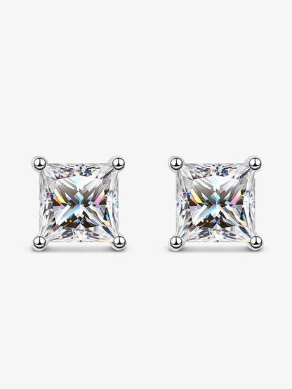 Real 1 Carat D Color Moissanite Stud Earrings For Women Top Quality 100% 925 Sterling Silver Sparkling Wedding Jewelry Hot