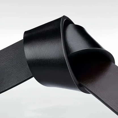 Men's Toothless Inner Belt Is Casual, Fashionable and Simple. The Automatic Buckle Belt Is A Unique Young Man's Belt