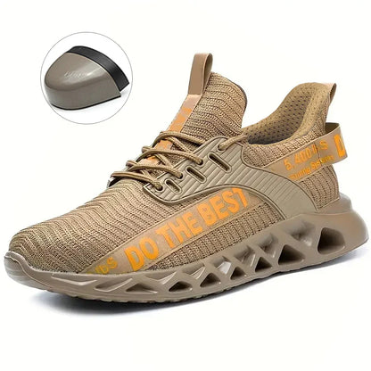 Indestructible Steel Toe Shoes for Men Women Anti-Puncture Work Shoes Comfortable Breathable Work Safety Protective Sneakers