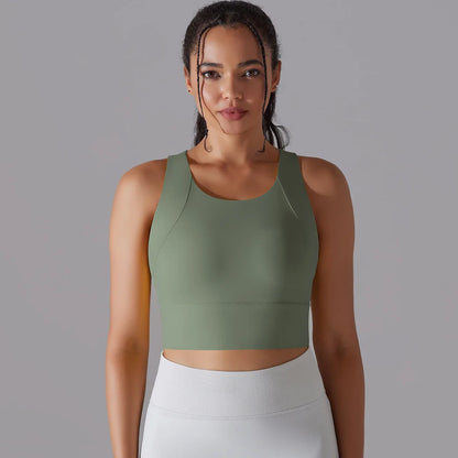 Nylon Sexy Women's Sports Bra Top Women Tight Elastic Gym Sport Yoga Bras Crop Top Yoga Clothes Stretch Women Sports Underwear