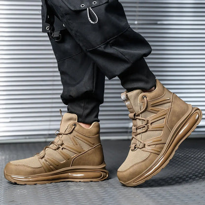Men Work Safety Shoes Anti-smashing Steel Toe Cap Working Boots Construction Indestructible Work Soft-Soled Sneakers Men Shoes
