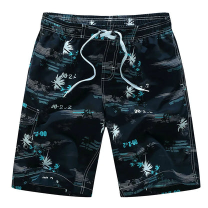 Summer Men's Beach Shorts Printing Casual Loose Hawaii Quick Dry Board Shorts Bermuda Surf Board Shorts Mens Short Pants