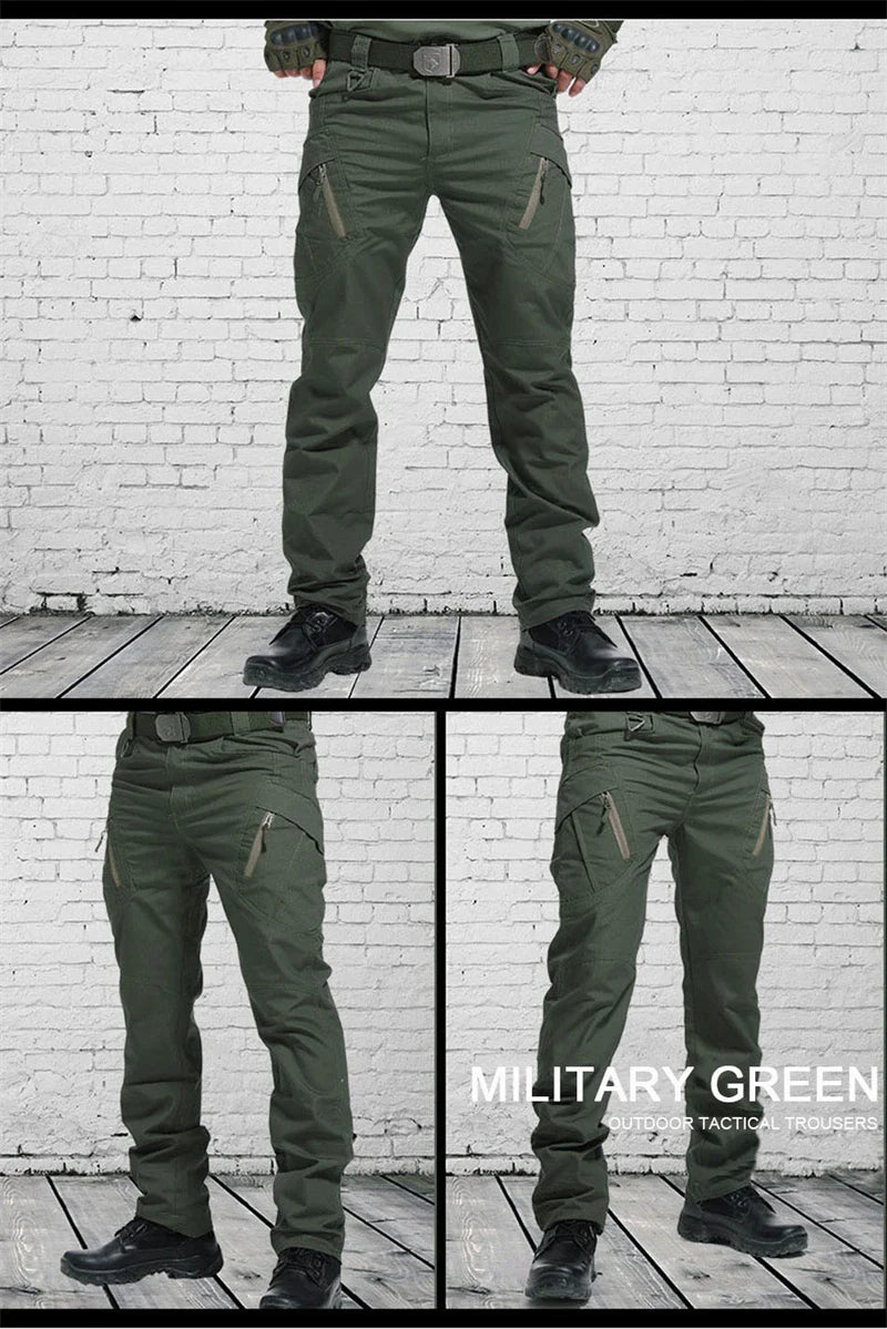 Tactical Cargo Pants Men Outdoor Waterproof SWAT Combat Military Camouflage Trousers Casual Multi Pocket Male Work Joggers