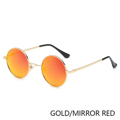 Retro Polarized Round Metal Frame Sunglasses Eyewear For Men and Women Driving Fishing Brand Designer Sun Glasses UV400