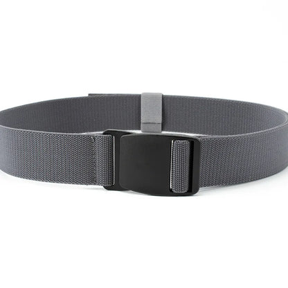 Mens Stretch Belt Invisible Casual Web Belt Quick Release Flat Plastic Buckle 4mm Thick 3.8cm Wide Casual Canvas Belt Men's Belt