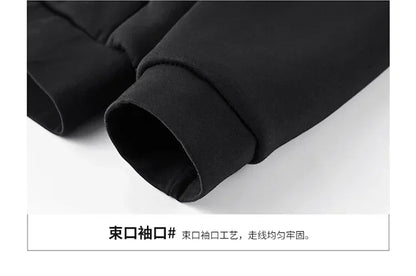 Men's Sets Jacket + pant Warm Fur Winter Sweatshirt Cashmere Tracksuit Men's Sets Fleece Thick Hooded Brand Casual Track Suits
