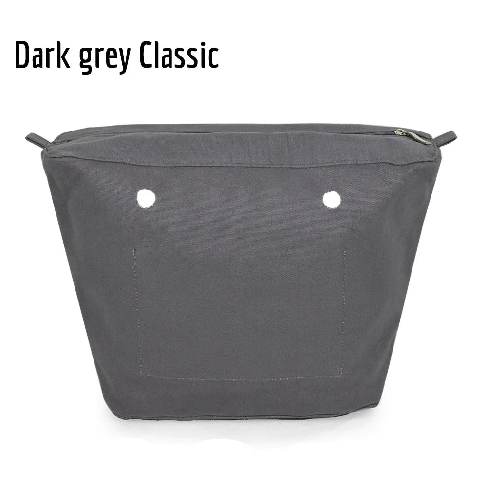 New Waterproof Inner Bag Organizer Insert Zipper Pocket for Classic Mini Obag Canvas Material for O Bag