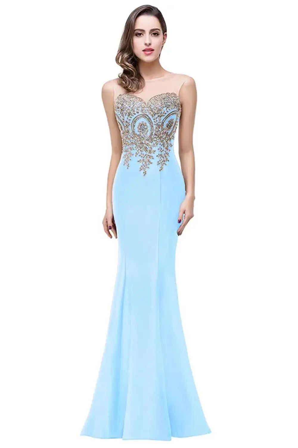 Mint Green Bridesmaid Dresses Mermaid Lace Applique Mesh Neck Backless Evening Formaol Party Prom Gown For Bride Vestido De Gala