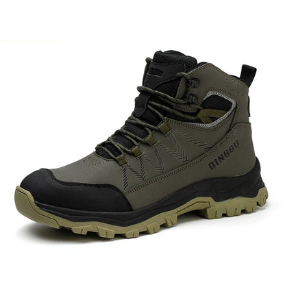 Rotary Buckle Men Work Boots Safety Steel Toe Safety Shoes Indestructible Shoes Anti-smash Puncture-Proof Work Shoes 38-47
