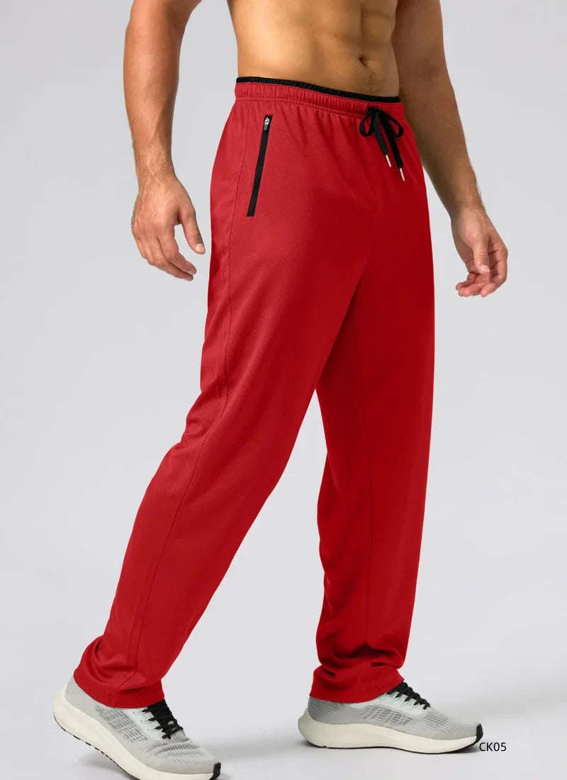 Outdoor Pants Men Quick Dry Straight Running Hiking Pants Elastic Lightweight Yoga Fitness Exercise Sweatpants Joggers
