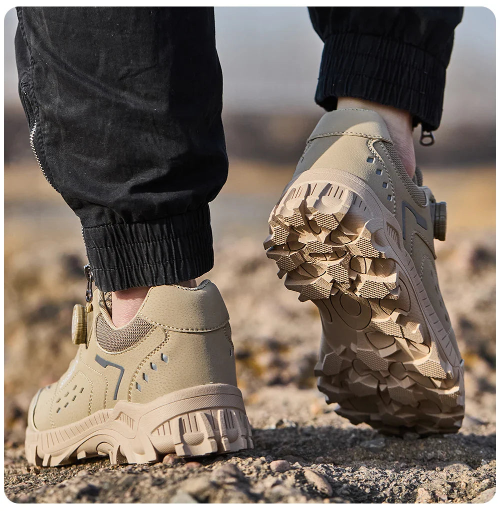 Men's Steel Head Safety Shoes Puncture And Smash Resistant Lightweight Sole Breathable Upper for Outdoor Workshop Work Shoes