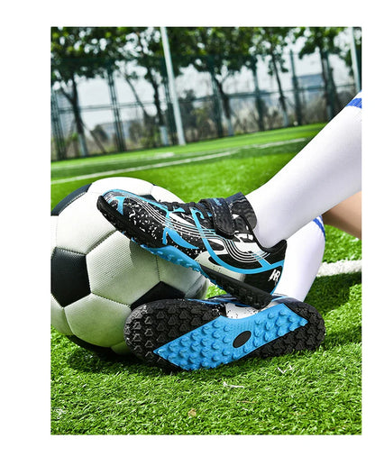 Soccer Shoes with Rubber Soles for Kids, Multicolor FG & TF Training Styles