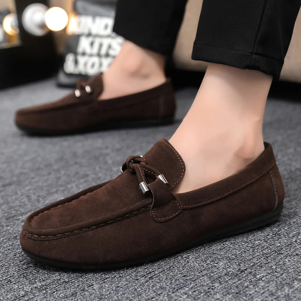 Men Loafers Soft High Quality Spring Autumn Shoes Men Casual Shoes Warm Slip on Flats Driving Shoes