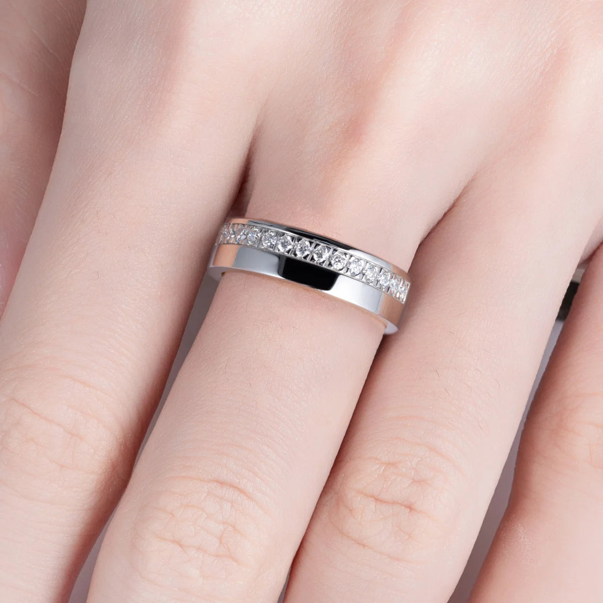 D Color Moissanite Wedding Band Rings For Men S925 Sterling Silver Band Ring Men&Women Rings Jewelry Wholesale