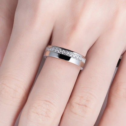 D Color Moissanite Wedding Band Rings For Men S925 Sterling Silver Band Ring Men&Women Rings Jewelry Wholesale