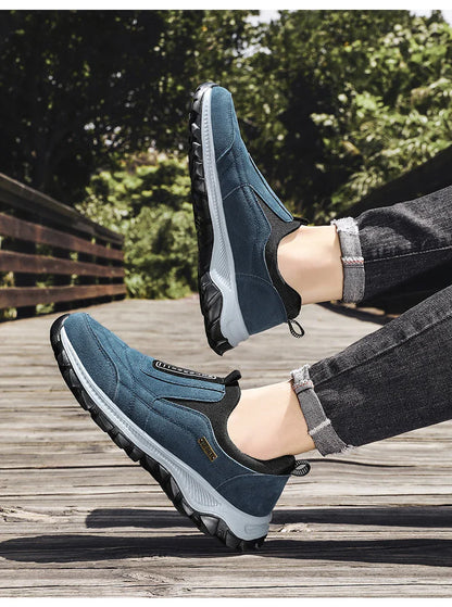 Outdoor Comprehensive Training Shoes Casual Men's Shoes Breathable Suede Leather Shoes Non-slip Walking Shoes Sports Shoes