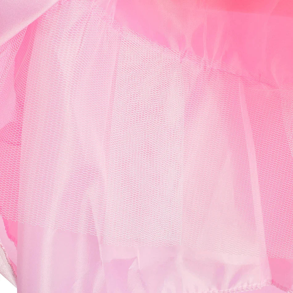 Baby Girl Party Ball Gown Girls Pink Dress Sets Child Christmas Clothes Kids Halloween Sleeping Beauty Aurora Princess Dresses