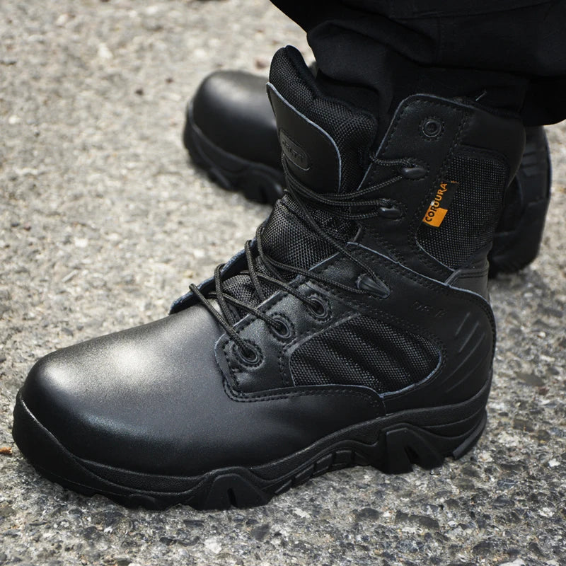 Winter Mens Boots Special Forces Combat High Boots Outdoor Sport Male Shoes Climb Mountains Cross Country Men's Shoes
