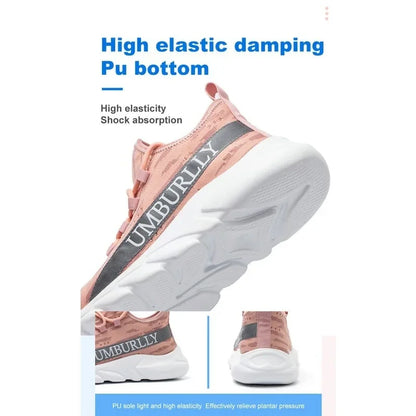 Women's Labor Protection Shoes Anti-Smashing Anti-Piercing Lightweight Breathable Durable Comfortable Work Shoes