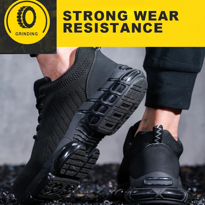 Steel Toe Safety Shoes for Men Women Comfortable Breathable Non Slip Work Shoes Security Protective Shoes Comfortable Sneakers ﻿