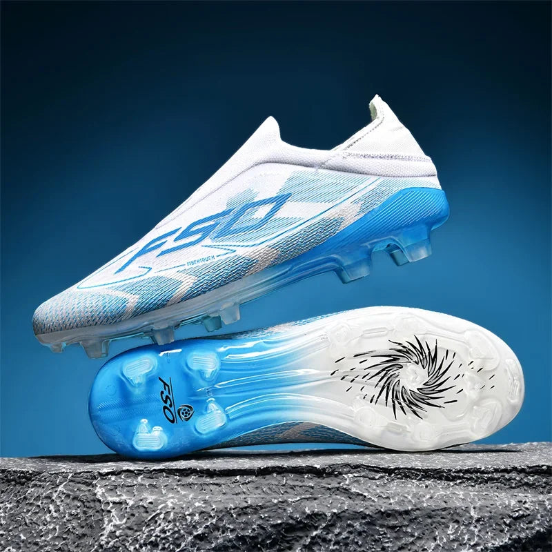 New Men Football Boots Outdoor High-top Soccer Shoes Cleats Hot-selling Grass Match Indoor Sneakers Non-Slip High-quality