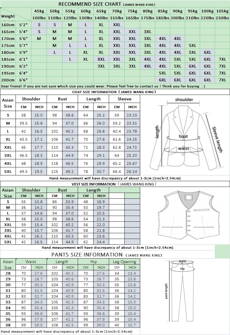 Blazer Vest Pants  Boutique Plaid Men's Formal Groom Wedding Dress Slim Suit 3Pcs or 2Pcs Men's Casual Business Suit Tuxedo