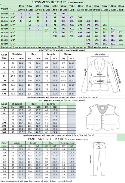 Blazer Vest Pants  Boutique Plaid Men's Formal Groom Wedding Dress Slim Suit 3Pcs or 2Pcs Men's Casual Business Suit Tuxedo