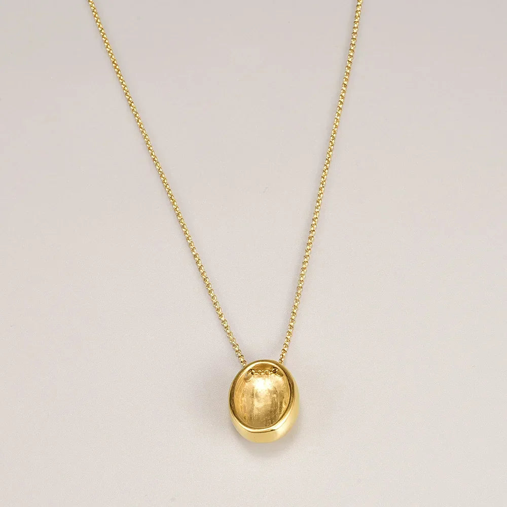L248 Factory wholesale water drop geometric ins style individual minimalist light luxury sweater chain necklace available for co