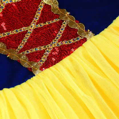 Halloween Girl Snow White Costume Party Dresses For Girls Cartoon Role Playing Outfits Kids Christmas Theme Fantasy Tulle Gown